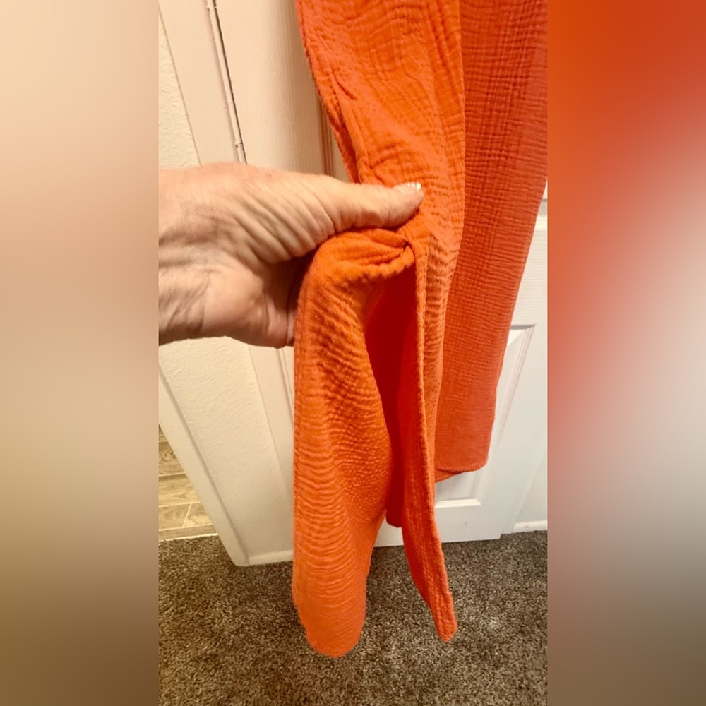 Orange Sleeveless Maxi Dress - Picture 3 of 6